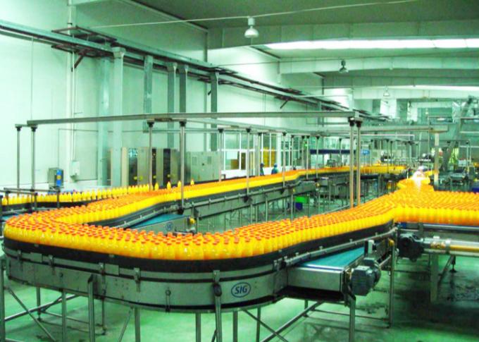 Chaîne de production automatisée de boisson de jus de fruit systèmes de convoyeur d'emballage