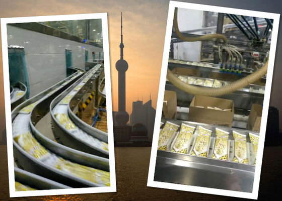 Chine Chaîne de production automatique de crème glacée systèmes de convoyeur d'emballage fournisseur