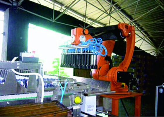 Chine Grande vitesse automatique robotique de contrôle de PLC de machine d'emballeur de cas pour des bouteilles de boissons fournisseur