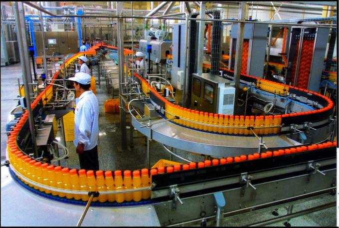 Chaîne de production automatisée de boisson de jus de fruit systèmes de convoyeur d'emballage