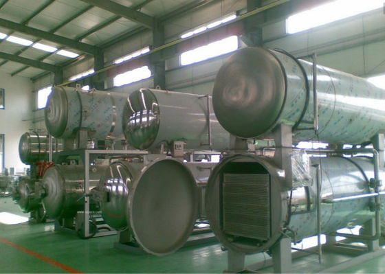 Chine Appliqué industriel de nourriture de canalisation de circulation de l'eau d'autoclave de machine de stérilisateur de cornue fournisseur